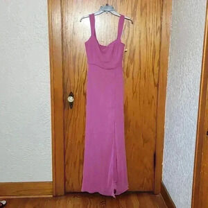 AFTER Six Chiffon Sweetheart Sleeveless Formal Gown